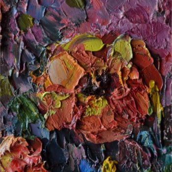 Painting titled "Flower_Details01" by Kishore Singh, Original Artwork, Oil