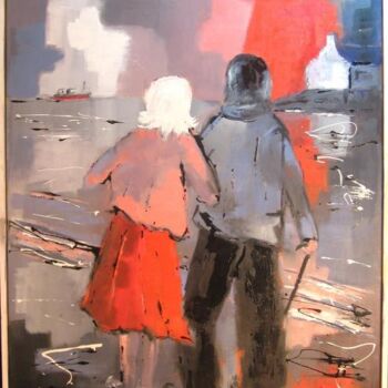 Peinture intitulée "Et oui....souvenirs…" par Jacky Dumergue, Œuvre d'art originale, Huile
