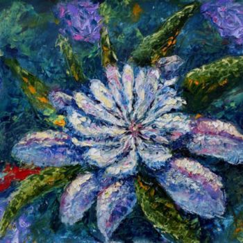 「FLOWER Oil painting…」というタイトルの絵画 Rybakow Fine Artによって, オリジナルのアートワーク, オイル