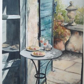 Peinture intitulée "apéro" par Mickael Thébault, Œuvre d'art originale