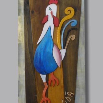 Pittura intitolato "Galletto" da Vidà, Opera d'arte originale