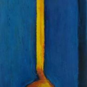 Painting titled "Louche jaune" by Nathalia Chipilova, Original Artwork, Oil