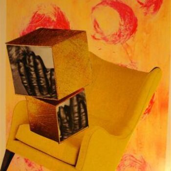 Dessin intitulée "Waiting for your ha…" par Nelly Sanchez, Œuvre d'art originale