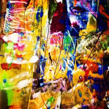 Peinture intitulée "UN GRAND CHAMBARDEM…" par Francine Barbaray, Œuvre d'art originale