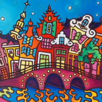Painting titled "I'm sterdam" by Gwendoline Pieters, Original Artwork, Oil
