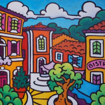 Painting titled "Roussillon" by Gwendoline Pieters, Original Artwork, Oil