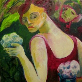Pintura intitulada "Sábado à tarde !" por Maria Lucia Pacheco, Obras de arte originais, Óleo