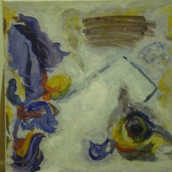 Peinture intitulée "birdish" par Amr Assaad, Œuvre d'art originale