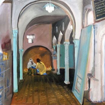Peinture intitulée "Dévotion à la Zaoui…" par Gilles Chambon, Œuvre d'art originale, Huile