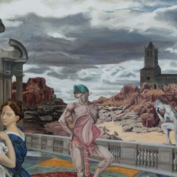 Peinture intitulée "Autopsie d'un désir…" par Gilles Chambon, Œuvre d'art originale, Huile