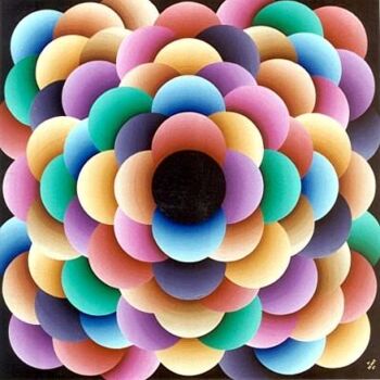 Pittura intitolato "The Bubble Machine" da Ralph Berko, Opera d'arte originale, Olio