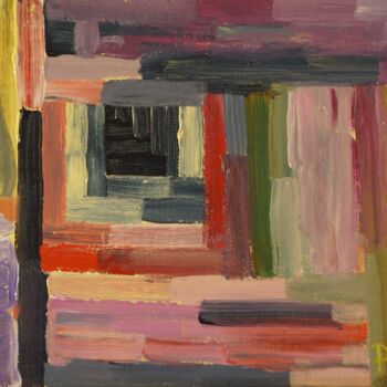 Peinture intitulée "Porte d'Aphrodite 2…" par Pierre Paszkowski, Œuvre d'art originale, Huile