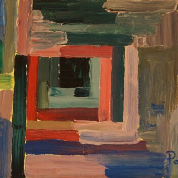 Peinture intitulée "Porte d'Aphrodite 2…" par Pierre Paszkowski, Œuvre d'art originale, Huile