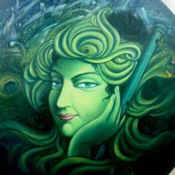 Painting titled "SAANVRA SALONA--- K…" by Suddha Sama, Original Artwork, Oil