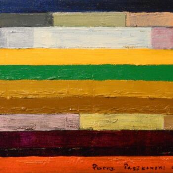 Peinture intitulée "mur" par Pierre Paszkowski, Œuvre d'art originale, Huile