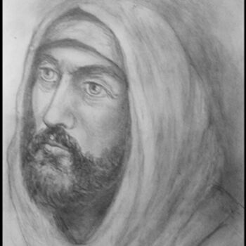 Dibujo titulada "Isus" por Victor Covaliov, Obra de arte original