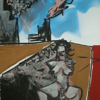 Σχέδιο με τίτλο "Nude" από Roman Lasa, Αυθεντικά έργα τέχνης