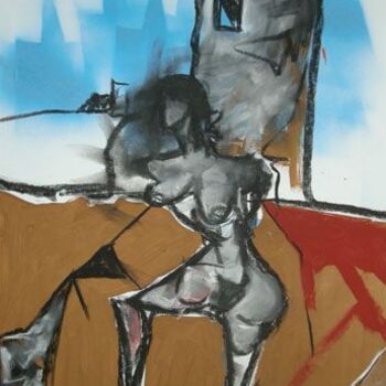 Drawing titled "Nude" by Roman Lasa, Original Artwork