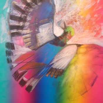 Painting titled "no titel" by Paulus Hoffman, Original Artwork, Acrylic