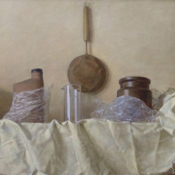 绘画 标题为“Still life with tra…” 由Oleg Sergeev, 原创艺术品, 油