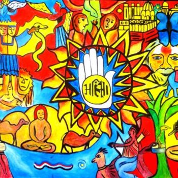 「Ahimsa - Paz - Peac…」というタイトルの絵画 Georg Kiehnによって, オリジナルのアートワーク
