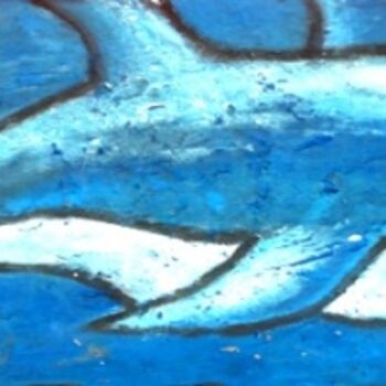 Painting titled "Delphin" by Georg Kiehn, Original Artwork