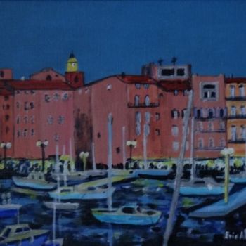 Peinture intitulée "PORT DE ST TROP LA…" par Eric Altmeyer, Œuvre d'art originale
