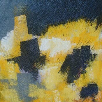 Painting titled "un orage d'été" by Chamartin, Original Artwork, Oil