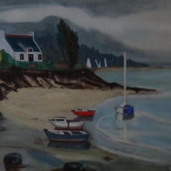 Peinture intitulée "ORAGE BRETON" par Eric Altmeyer, Œuvre d'art originale