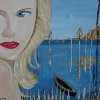 Peinture intitulée "LA BLONDE DU MARAIS" par Eric Altmeyer, Œuvre d'art originale, Acrylique