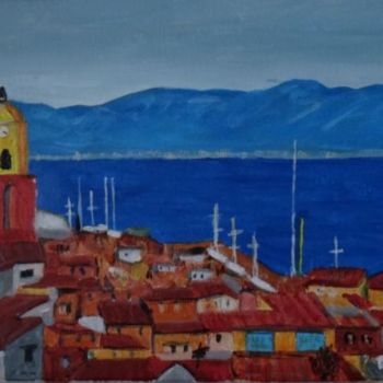 Peinture intitulée "SAINT TROP LE HAUT" par Eric Altmeyer, Œuvre d'art originale
