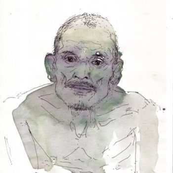 Disegno intitolato "Intouchable - Dessin" da David Blandin, Opera d'arte originale