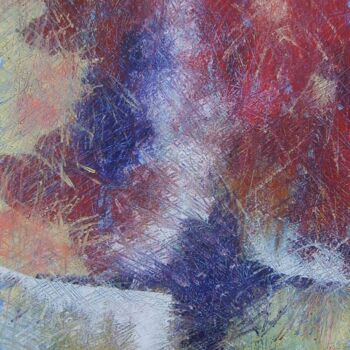 Peinture intitulée "poussières d'étoiles" par Chamartin, Œuvre d'art originale, Huile