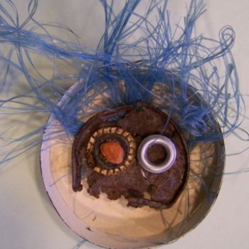 Sculpture intitulée "ah... boite et art…" par Anne-Frédérique Ferret, Œuvre d'art originale