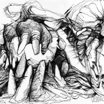 Drawing titled "MEERESGRÜNDE Blatt 6" by Stefan Klinkigt, Original Artwork, Other