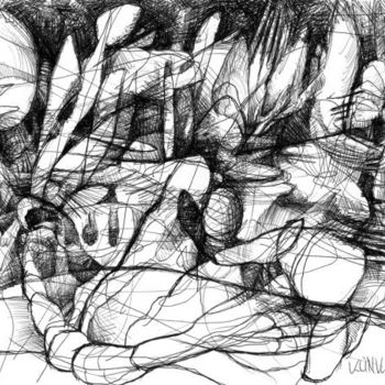 Drawing titled "MEERESGRÜNDE Blatt 9" by Stefan Klinkigt, Original Artwork, Other