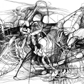 Drawing titled "MEERESGRÜNDE Blatt…" by Stefan Klinkigt, Original Artwork, Other