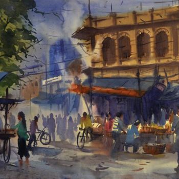 Painting titled "Hyderabad27" by Kishore Singh, Original Artwork, Oil