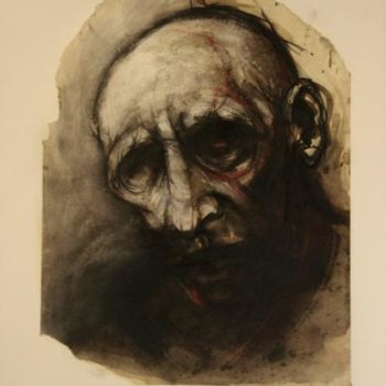 Ζωγραφική με τίτλο "-PORTRAIT IMAGINAIR…" από Claude Duvauchelle, Αυθεντικά έργα τέχνης, Ακρυλικό