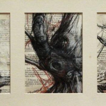 제목이 "Tryptique Papier 24…"인 그림 Claude Duvauchelle로, 원작, 다른