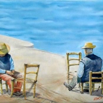 Peinture intitulée "le temps qui passe" par Paco Cabrera, Œuvre d'art originale