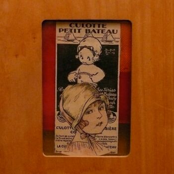 Pintura titulada "PETIT BATEAU" por Edwige Leprin, Obra de arte original, Oleo