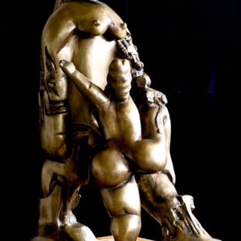 Sculpture titled "Encounter" by Catalin Geana, Original Artwork, Casting