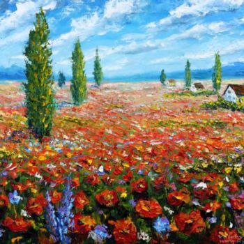 제목이 "Flowers oil paintin…"인 미술작품 Rybakow Fine Art로, 원작, 기름