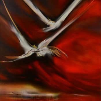 Painting titled "L'Envol 2" by Boschel, Original Artwork