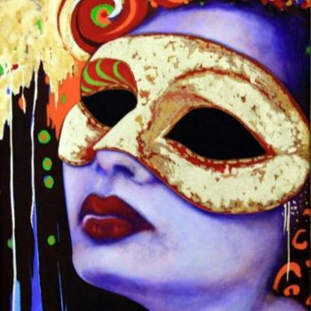 Schilderij getiteld "OMNIAC" door Chris Duffy Art, Origineel Kunstwerk, Anders