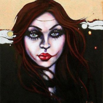 Schilderij getiteld "BRIDE OF FRANKENSTE…" door Chris Duffy Art, Origineel Kunstwerk, Anders