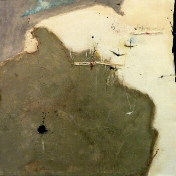Peinture intitulée "les salins" par Philippe Roussel, Œuvre d'art originale, Huile