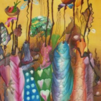 Peinture intitulée "A.K.0017" par Atelier Les 3a, Œuvre d'art originale
