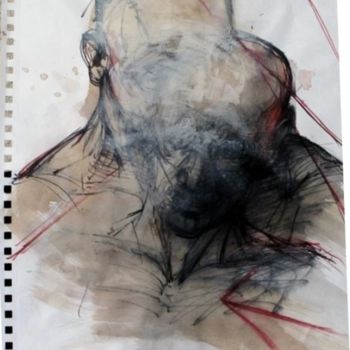 Zeichnungen mit dem Titel "- Café,Feutre et Ac…" von Claude Duvauchelle, Original-Kunstwerk, Marker